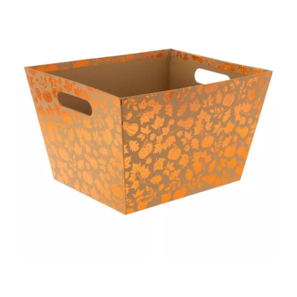 Orange Decorative Storage Bin